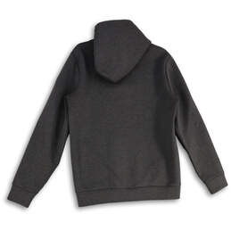 Mens Gray Heather Long Sleeve Zip Pocket Pullover Hoodie Size Medium alternative image