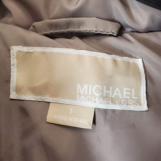 Michael Kors Women Taupe Puffer Vest Sz S image number 2