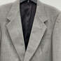 Mens Gray Long Sleeve Single Breasted Two Button Front Blazer Size 40 L image number 3