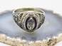 10K White Gold 1973 Spinel Class Ring 4.6g image number 1