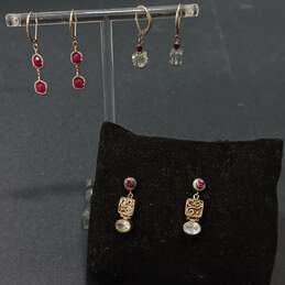 Set of Three Sterling Silver Earrings