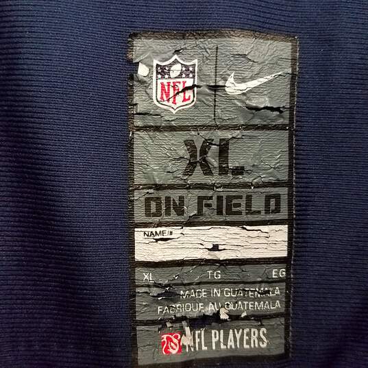 Nike Men's New England Patriots Brady #12 Navy Jersey Sz. XL image number 3