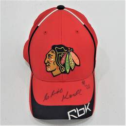 Cliff Koroll Signed Chicago Blackhawks Hat
