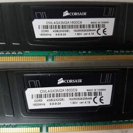 Corsair Vengeance LP Desktop PC RAM Memory 4GB(2x2GB) DDR3 PC3 1600MHz CML4GX3M2A1600C9 - Untested alternative image