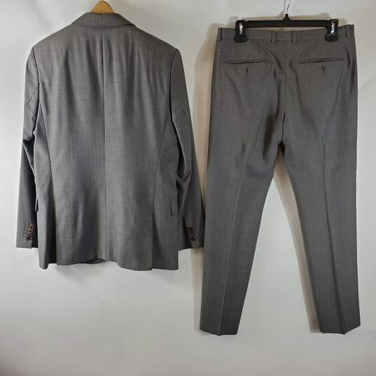 Hugo Boss Men Grey 2PC Pant Suit Sz 36S image number 2