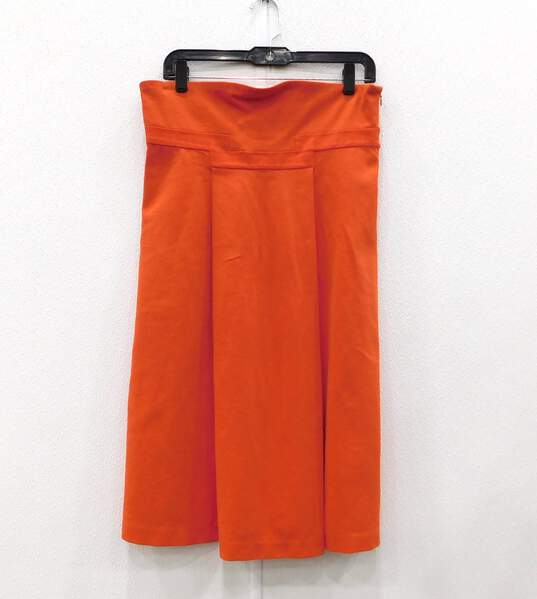 Diane Von Furstenberg Orange Strapless Kacia Mini Dress image number 1