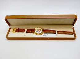 Disney Winnie The Pooh Brown Leather Wrist Watch I.O.B. 185.3g