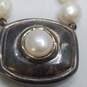 SSD Simon Sebbag Sterling Silver FW Pearl Beaded Pendant Necklace 45.7g image number 4