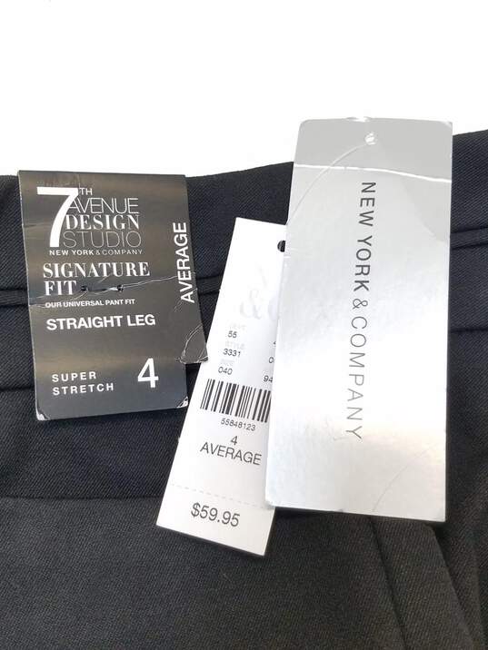 7th Avenue Women's Black Pants Size 4 NWT image number 3