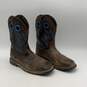Ariat Mens F2892-18 Brown Leather Mid Calf Waterproof Western Work Boots Sz 9.5D image number 3