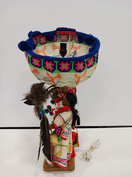 Handmade Native Huichol Doll Lamp alternative image