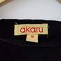 AKARU Dubai Women's Black Long Dress with Embroidery & Sequins Size Small NWT image number 3