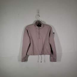 Womens Mock Neck 1/4 Zip Long Sleeve Pullover Sweatshirt Size Small alternative image