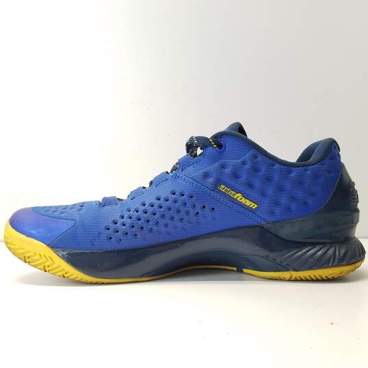 Under Armour Curry 1 Low Warriors Dub Nation Athletic Shoes Men's Size 10.5 image number 2