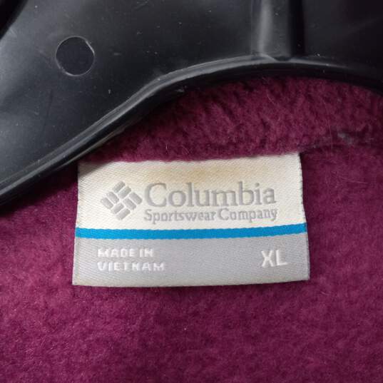 Columbia Men's Purple Full Zip Fleece Vest Size XL image number 3