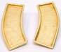 Vintage Frederick Mosell Gold Tone Oblong Textured Clip On Earrings 14.0g image number 3