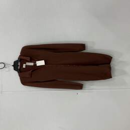 NWT Wilfred Womens Brown Long Sleeve Button Front Sweater Dress Size M