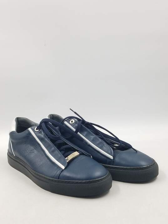 Authentic Brioni Navy Court Sneaker M 7 image number 3