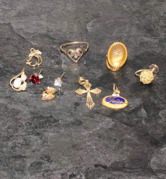 10K Gold Scrap Lot w/ Accents - 15g image number 2