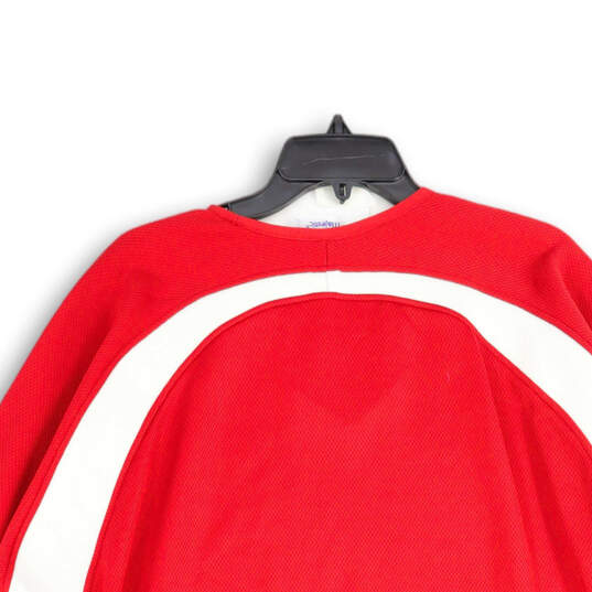 Mens Red Wisconsin Badgers Football NCAA Long Sleeve T-Shirt Size Large image number 4