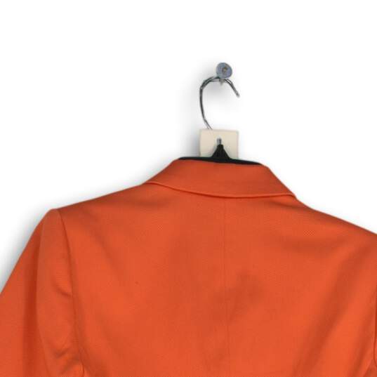 NWT Banana Republic Womens Orange Notch Lapel Long Sleeve Two Button Blazer Sz 6 image number 4