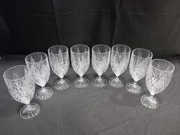 Bundle of 8 Clear Royal Gallery Gold Buffet Glasses