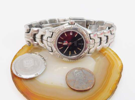 Tag Heuer Swiss Made Link Sapphire Crystal 7 Jewels Silver Tone Watch 69.5g image number 4