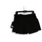 NWT Womens Black Flat Front Zip Pocket Pull-On Athletic Skirt Size Large image number 1