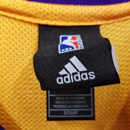 Mens Yellow Los Angeles Lakers Kobe Bryant #24 NBA Basketball Jersey Size S alternative image