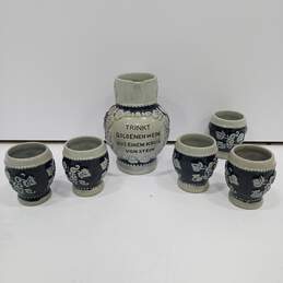Ceramic Mini Pitcher & Cups