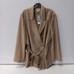 Topshop Women's Beige Coat Size 12