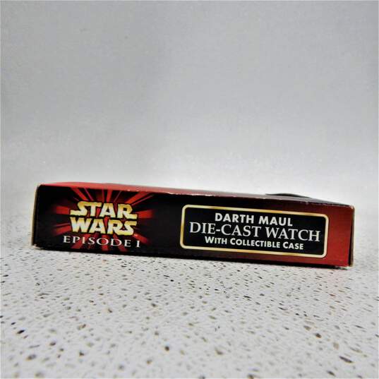 Star Wars Episode 1 Darth Maul Diecast Watch W/ Case IOB image number 4