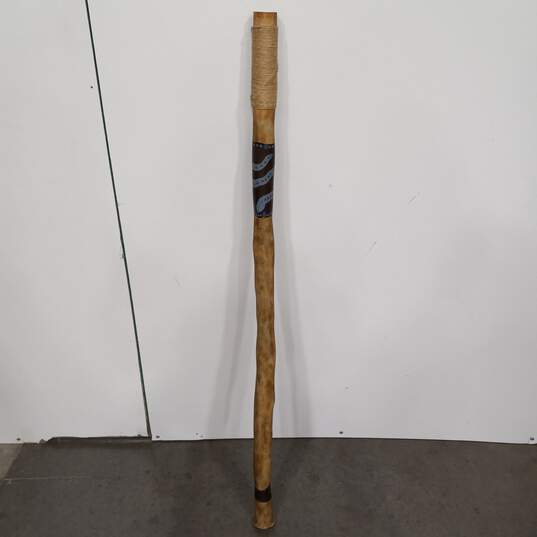 Brown Hand-Painted Didgeridoo image number 1