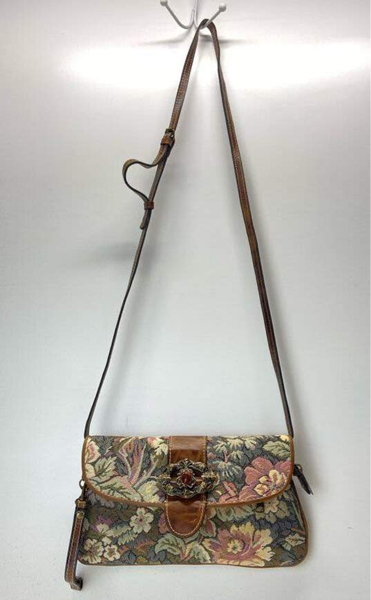 Patricia Nash Tapestry Floral Crossbody Bag Multicolor image number 3