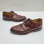 MEN'S JOHNSTON & MURPHY BROWN LEATHER BUCKLE LOAFERS SIZE 9.5 image number 1