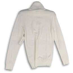 NWT Womens White Tight-Knit Turtle Neck Long Sleeve Pullover Sweater Size S alternative image