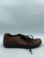 Authentic Prada Brown Leather Sneakers M 8 image number 1