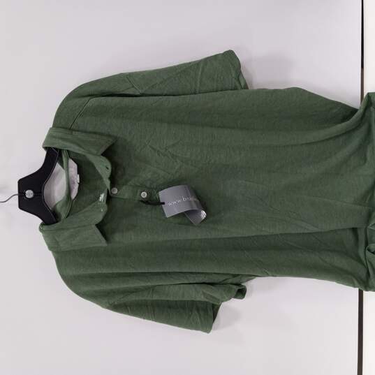 Bradly Allen Men's Green Short Sleeve Polo NWT image number 1