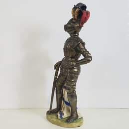 Porcelain Knight Figurine Vintage Figural Medieval Statue alternative image
