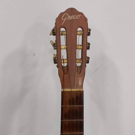 Brown Greco Acoustic Guitar image number 2