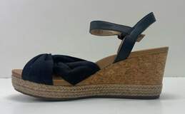 UGG Black Leather Wedge Sandal Heels Shoes 8.5 alternative image