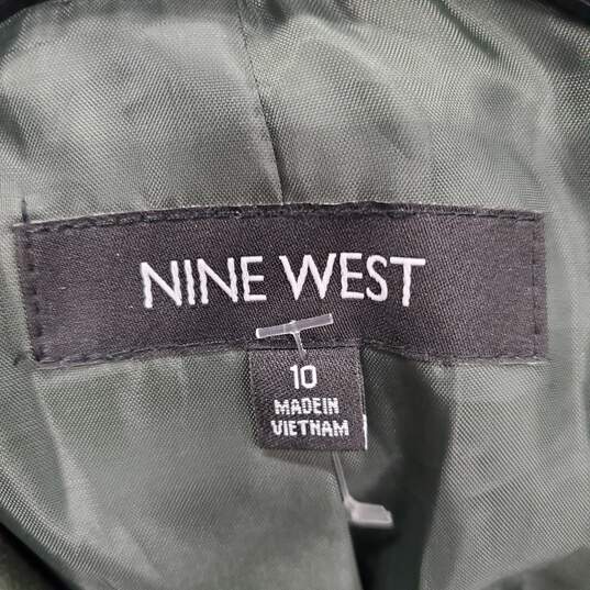 Nine West Women Green Blazer Sz 10 NWT image number 1