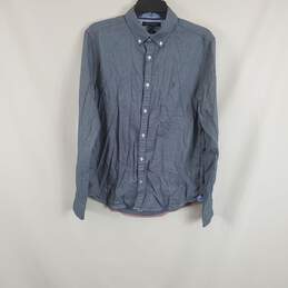 Tommy Hilfiger Men Blue Button-Up Shirt Medium NWT