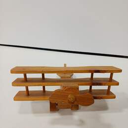 Handmade Wooden Model Prop Plane alternative image
