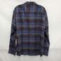 NWT Calvin Klein MN's Blue Plaid Stretch Cotton Long Sleeve Shirt Size XL image number 2