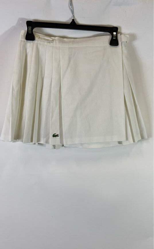 Lacoste Sport White Skirt - Size X Small NWT image number 1