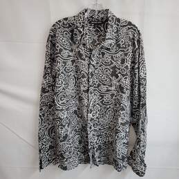Michael Kors Paisley Full Button Up Shirt Size XL