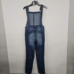Kancan Denim Distressed Overalls Jeans alternative image