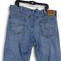 Levi Strauss & Co. Mens Blue 5-Pocket Design Straight Leg Jeans Size W40 L38 image number 4