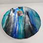 Artistic Accents Hand Decorated Glass Centerpiece Bowl NWT image number 1
